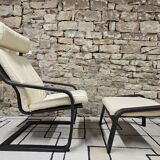 Lounge chair and its leather ottoman