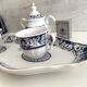 You & Me Coffee Set Fine Italian Porcelain "Belle Époque" Duo Blue