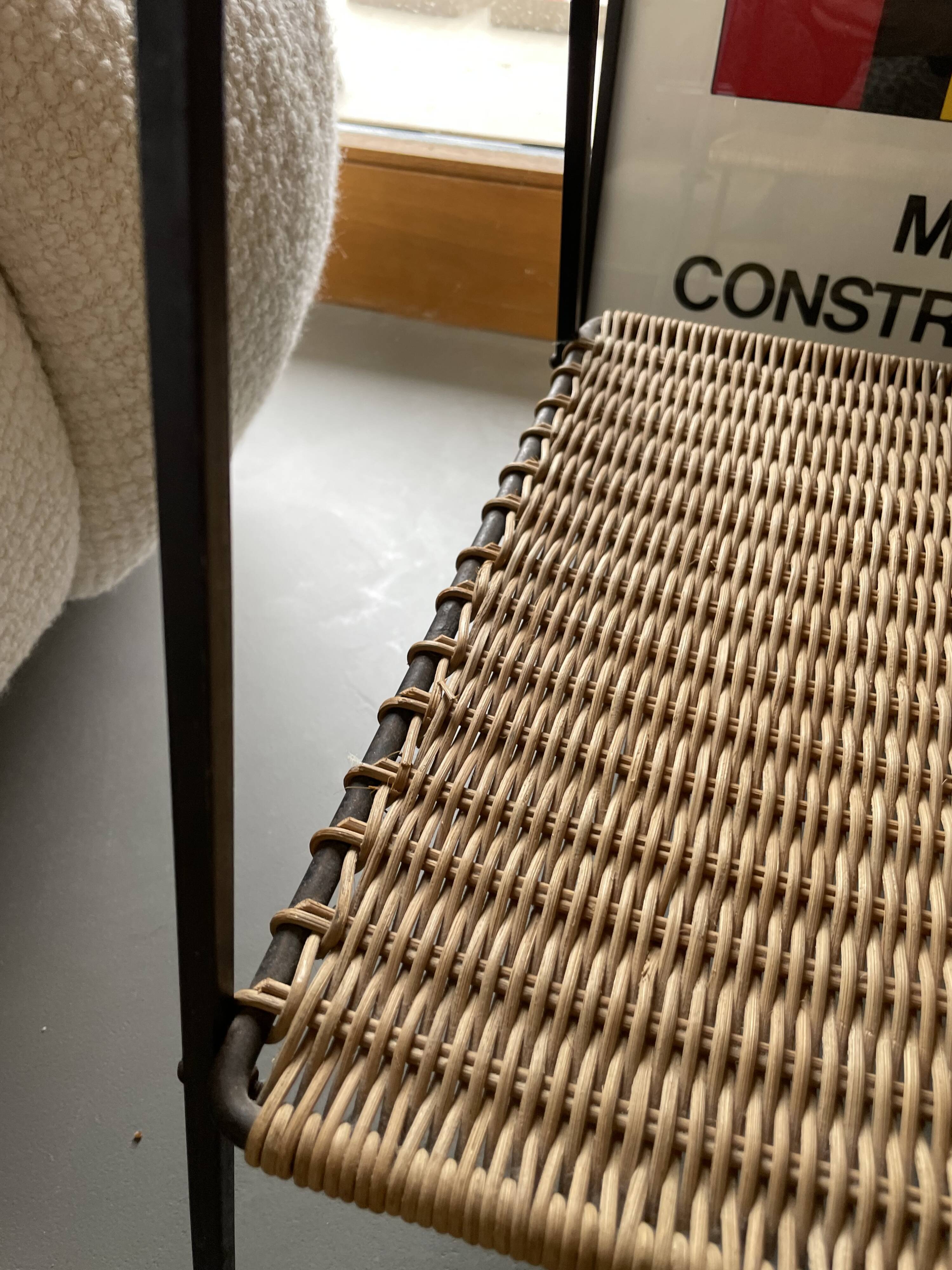 Raoul Guys metal wicker serving trolley