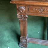 Bureau / Table ancienne en bois sculpté