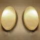 Pair of Vintage Limbourg Wall Lights, Brass Glass