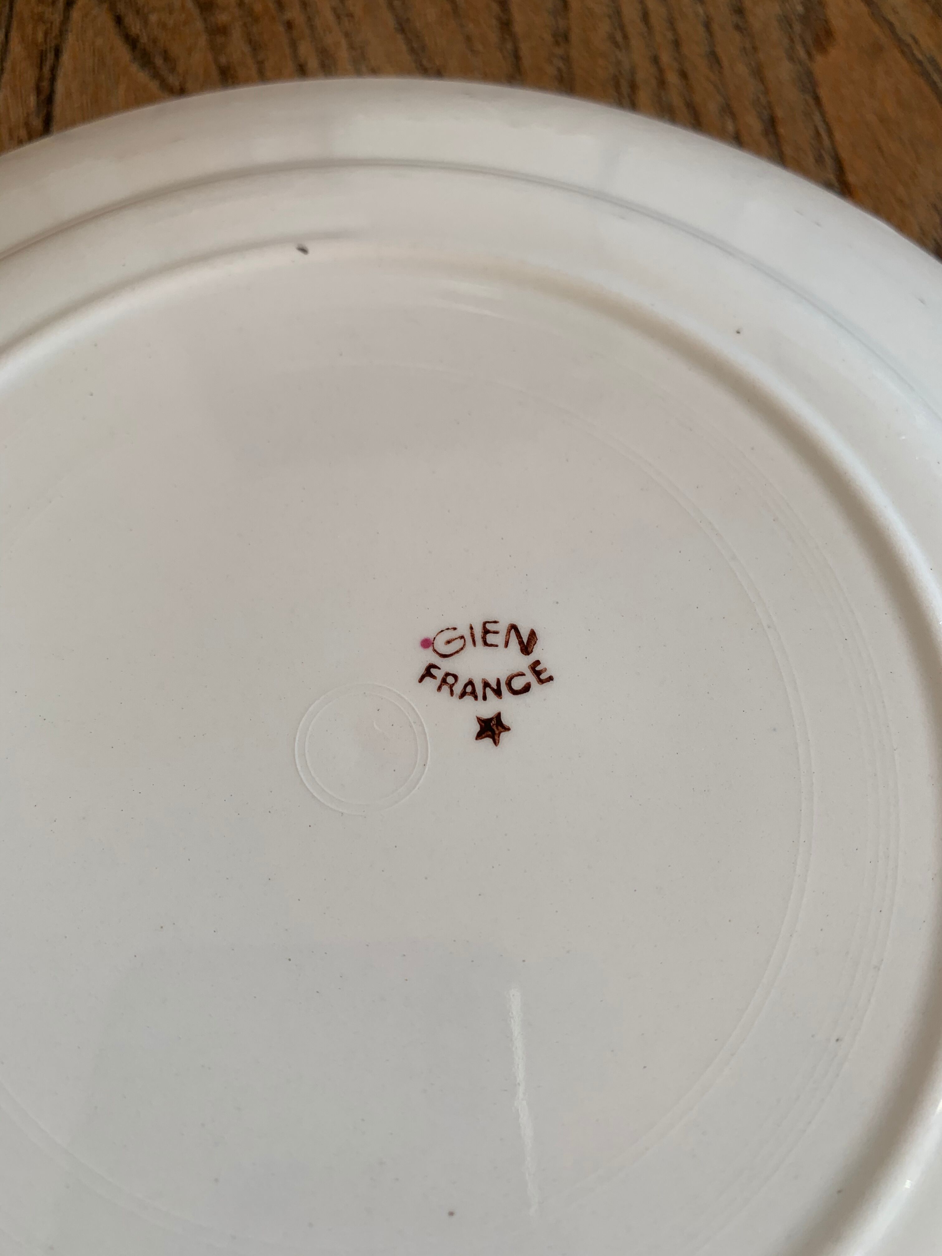 Lot of 6 plate Gien