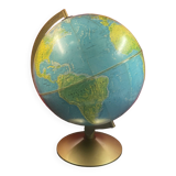 Terrestrial globe earth sphere world map h 41 cm, ø 28/30 cm denmark scan globe