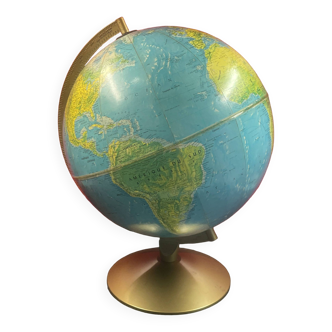 Globe terrestre terre sphere mappemonde h 41 cm,  ø 28/30 cm danemark scan globe