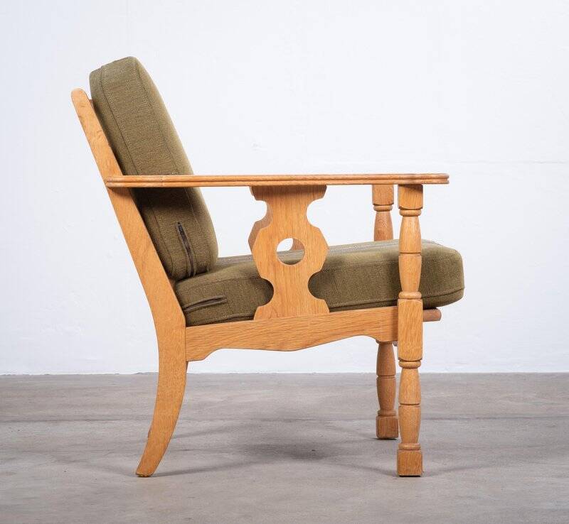Vintage Oak Chair by Henning Kjærnulf, Denmark, 1960s