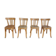 4 bistro chairs stamped Baumann