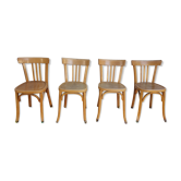 4 bistro chairs stamped Baumann