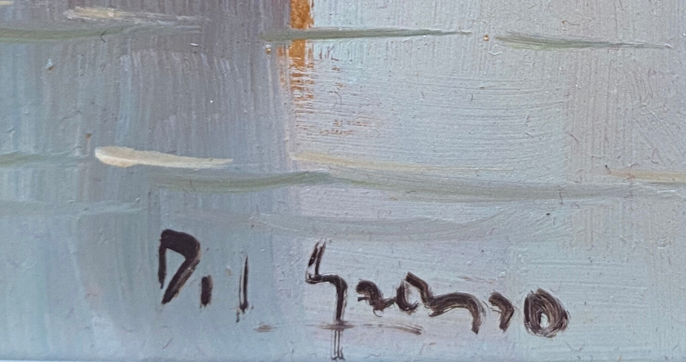 Counterpart of paintings "Sailing boats Felouks Gondolas" signed Orientalists