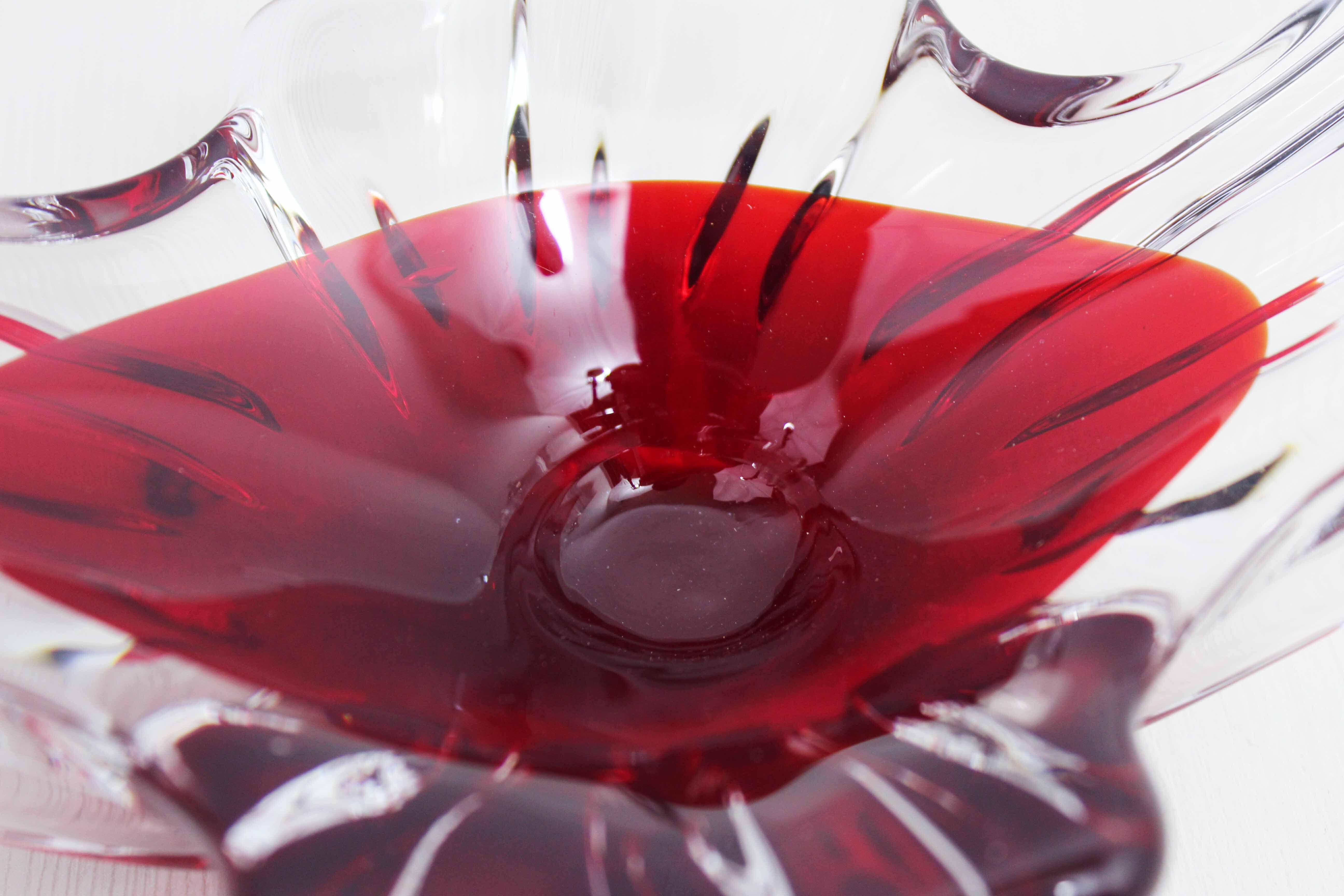 Empty vintage glass pocket