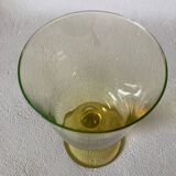 Grand verre à pied en cristal ouraline