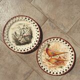 Decorative plates hunting scene
