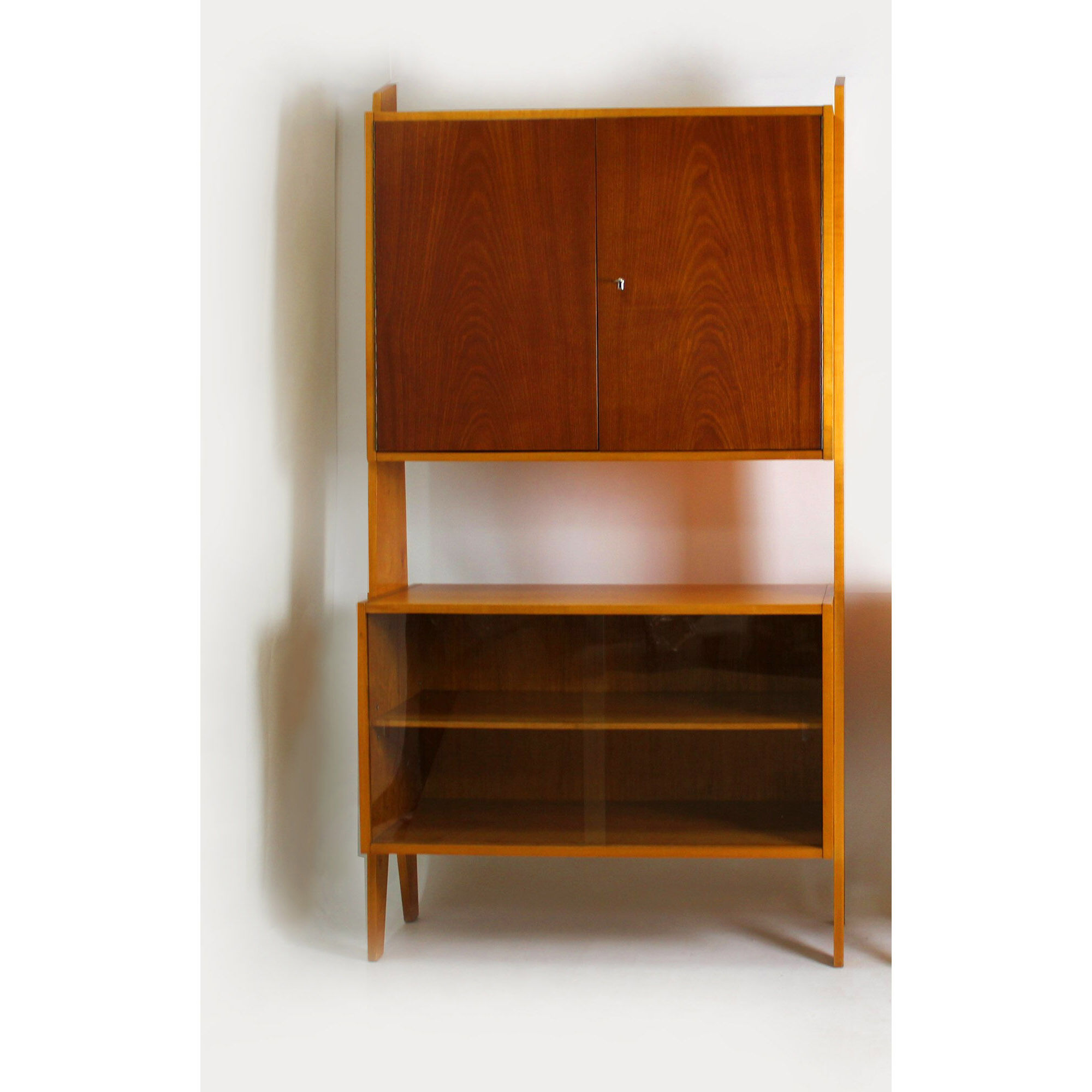 Vintage Wall Unit Bookcase, 1960s