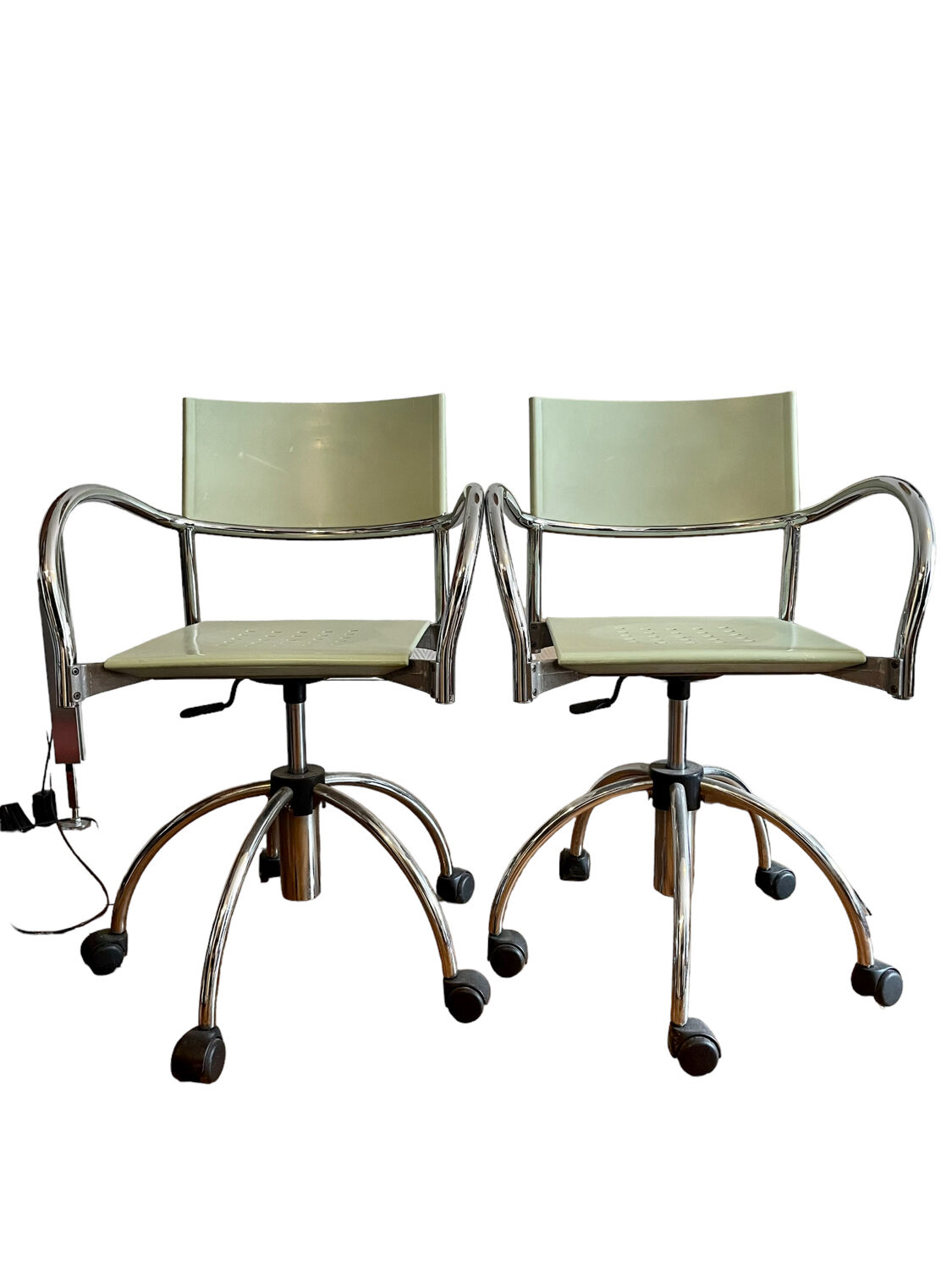 Pair of office chairs published by Segis in the 1980s
