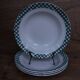 4 assiettes creuses Sarreguemines et Digoin Ecossais