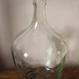 Clear glass demijohn carboy
