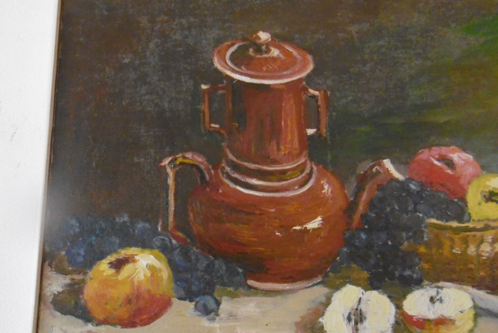 Still life - oil painting by y. quentel - debut xxeme