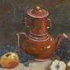 Still life - oil painting by y. quentel - debut xxeme