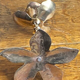 Brass flower candle holder