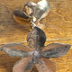 Brass flower candle holder