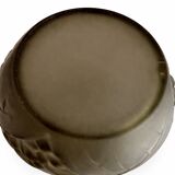 Large Art Deco vase Etaleune pressed glass – France 1930–50