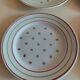 Series of six Lunéville KG earthenware dessert plates