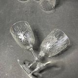 6 baccarat water glasses paris service