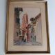 Signed watercolor painting View of Albi Cathedral