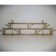 1 of 2 brass coat racks with 7 foldable hooks 1940s art-deco