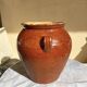 Ancien pot en terre cuite vernissée XIXeme
