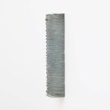 Pair of Barovier & Toso Art Deco Brass and Aquamarine Murano Glass Sconces