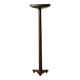 Art Deco floor lamp in mahogany and metal, 1930s