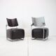 Leather Armchairs "Oskar" by Harri Korho for Inno, 1990s