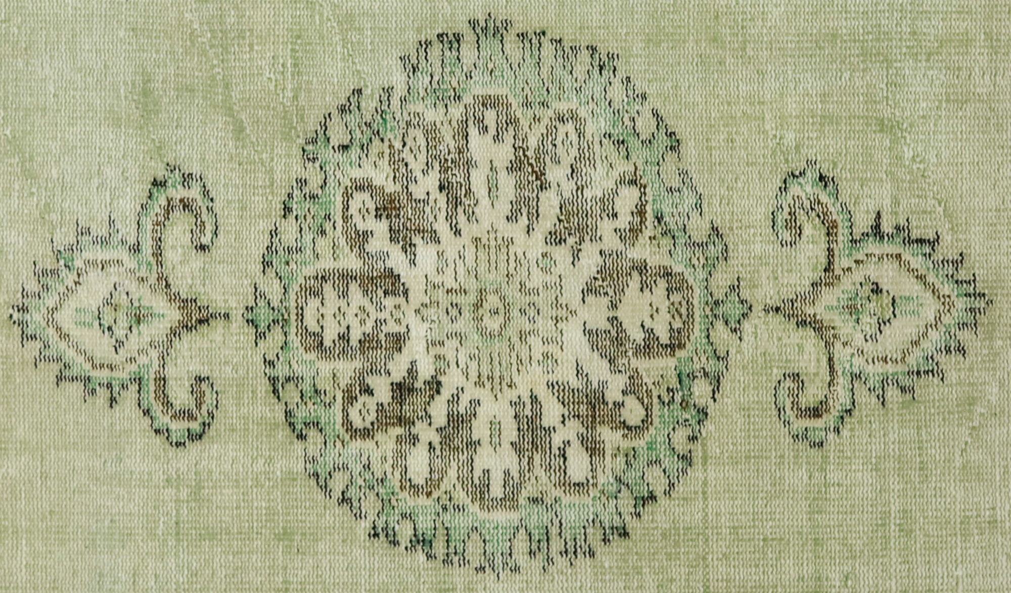 Anatolian handmade vintage rug 256 cm x 134 cm