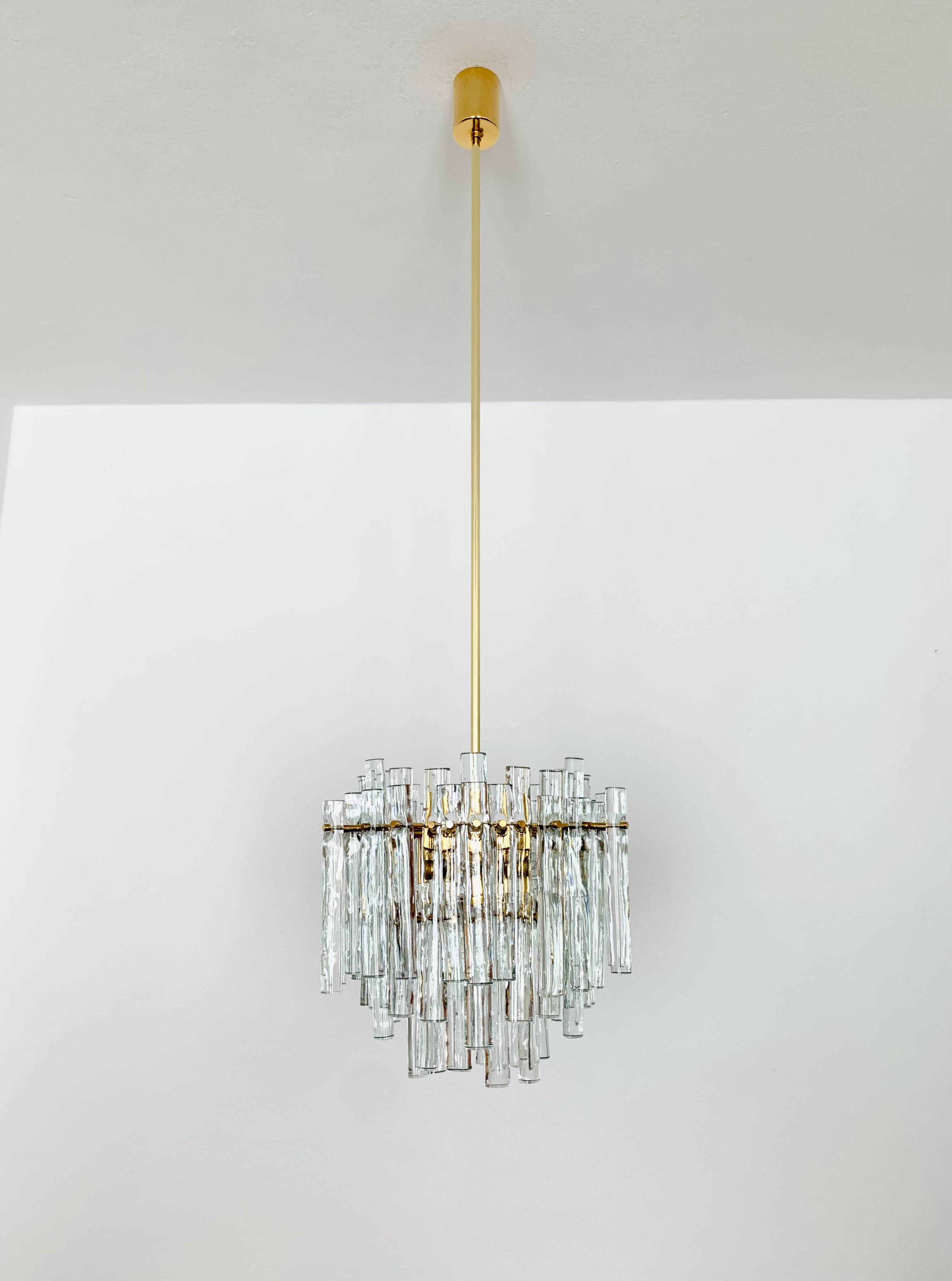 Crystal Glass Chandelier by Kinkeldey