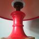 Lampe de style italien en marbre rouge