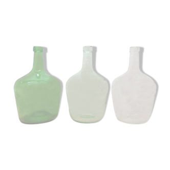 Trio de dames jeanne 2 litres