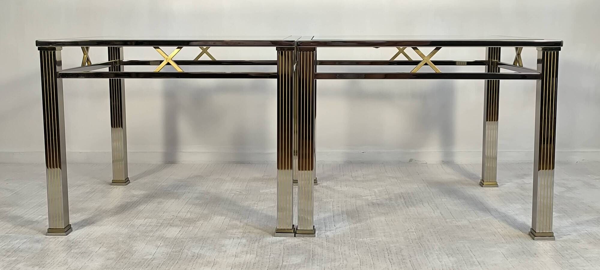 Magnificent pair of orsenigo italy coffee tables from the art deco collezione range