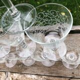 10 baroque stemmed glasses