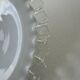 Vintage 25 cm opaline notched suspension