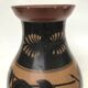Reproduction of a Greek Attic-style black-figure vase depicting warriors