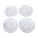 Set of 4 plates dessert Gien towel pattern, ceramics