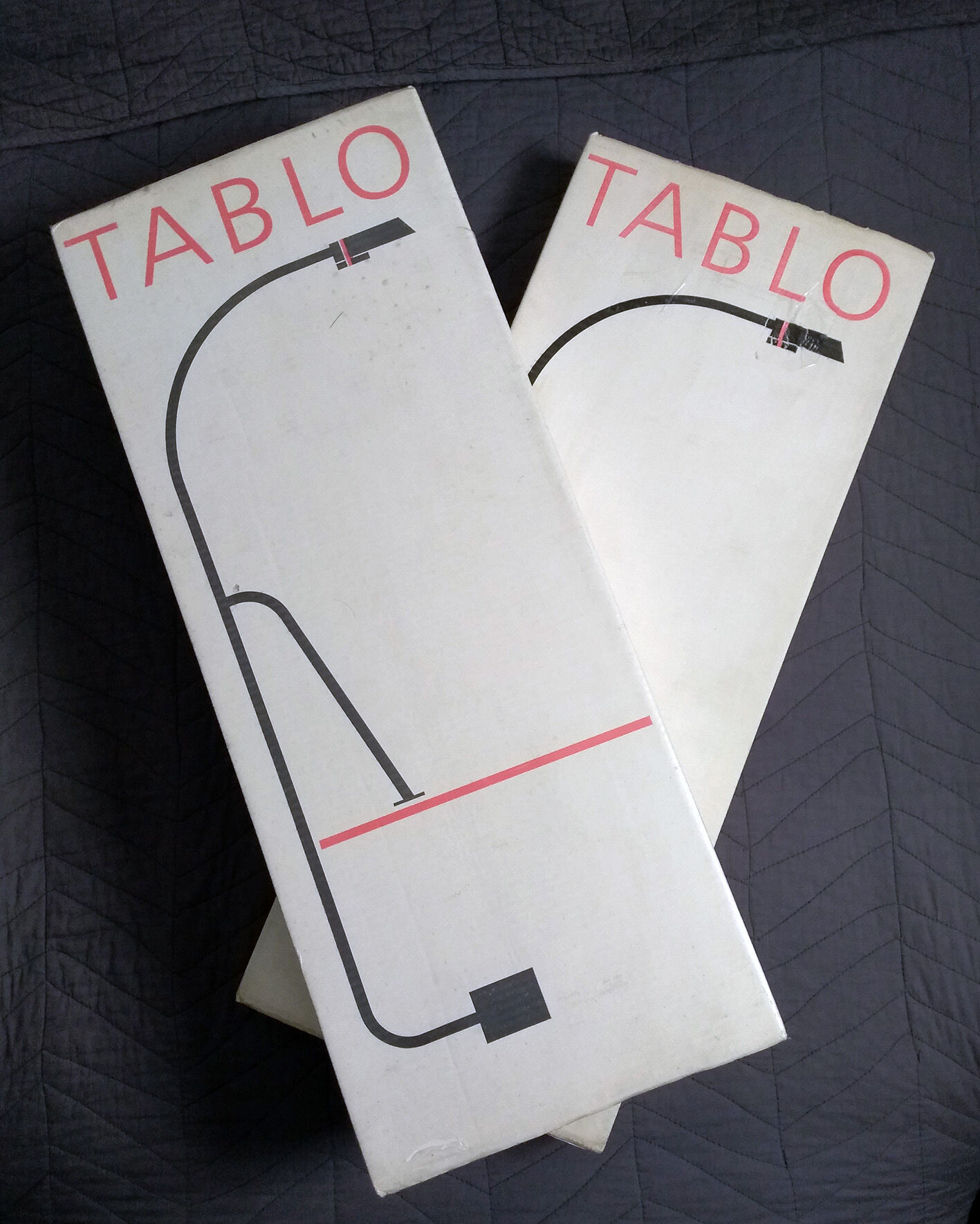 Paire de lampes de table tablo 1980 neuves