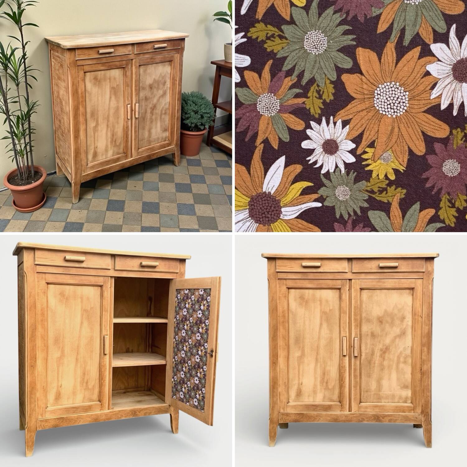 Buffet parisien bois brut 1940 H100