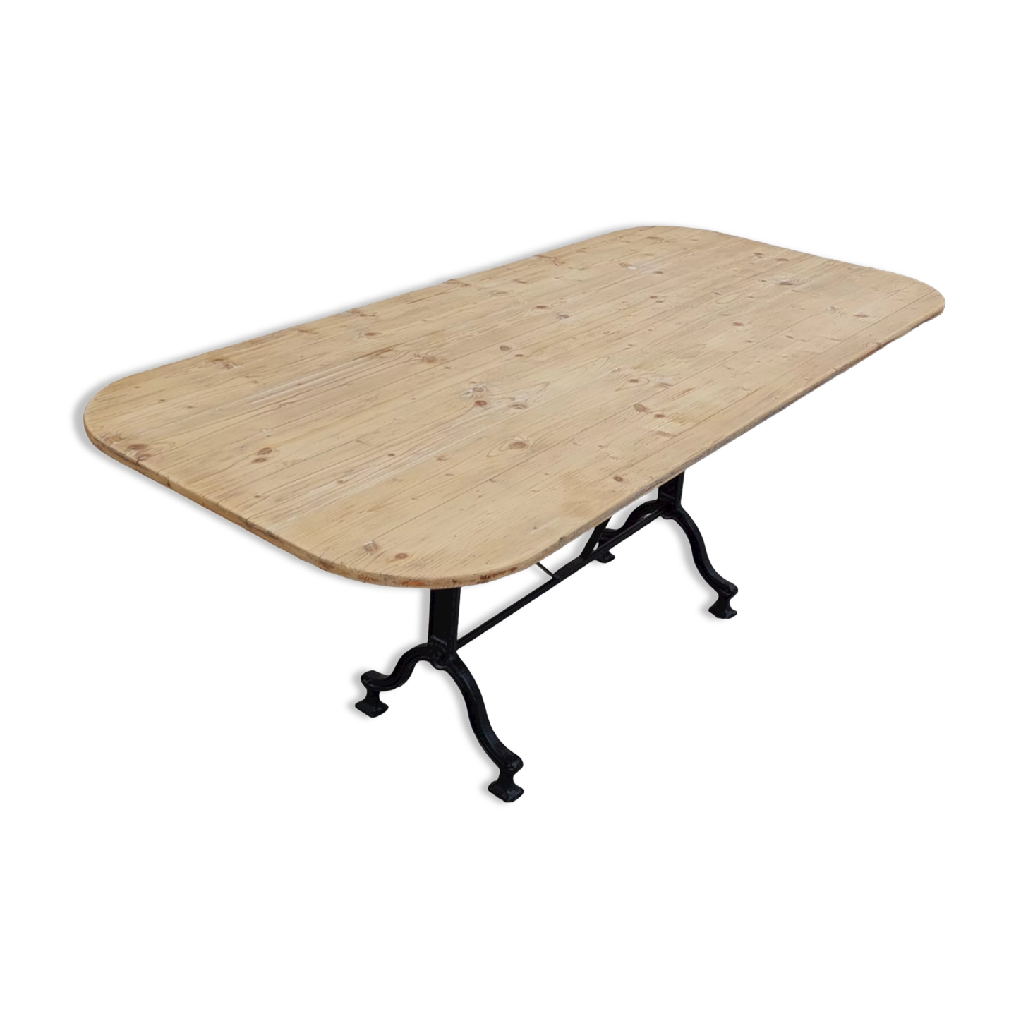 Table de restaurant bistrot en fonte -1m76