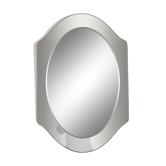Two-tone smoked glass mirror, circa 1970