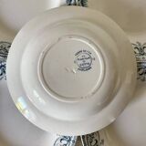 Antique Terre de Fer deep plates, early 20th century