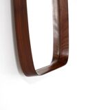 Vintage rectangular wooden mirror, Italy, 1960s.