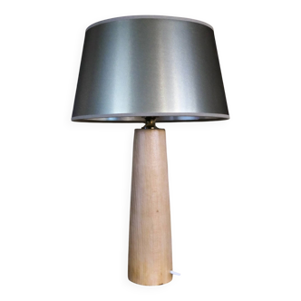 Lampe à poser ancienne en bois