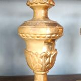 Paire de chandeliers anciens à support palme, Toscane, début du XIXe siècle