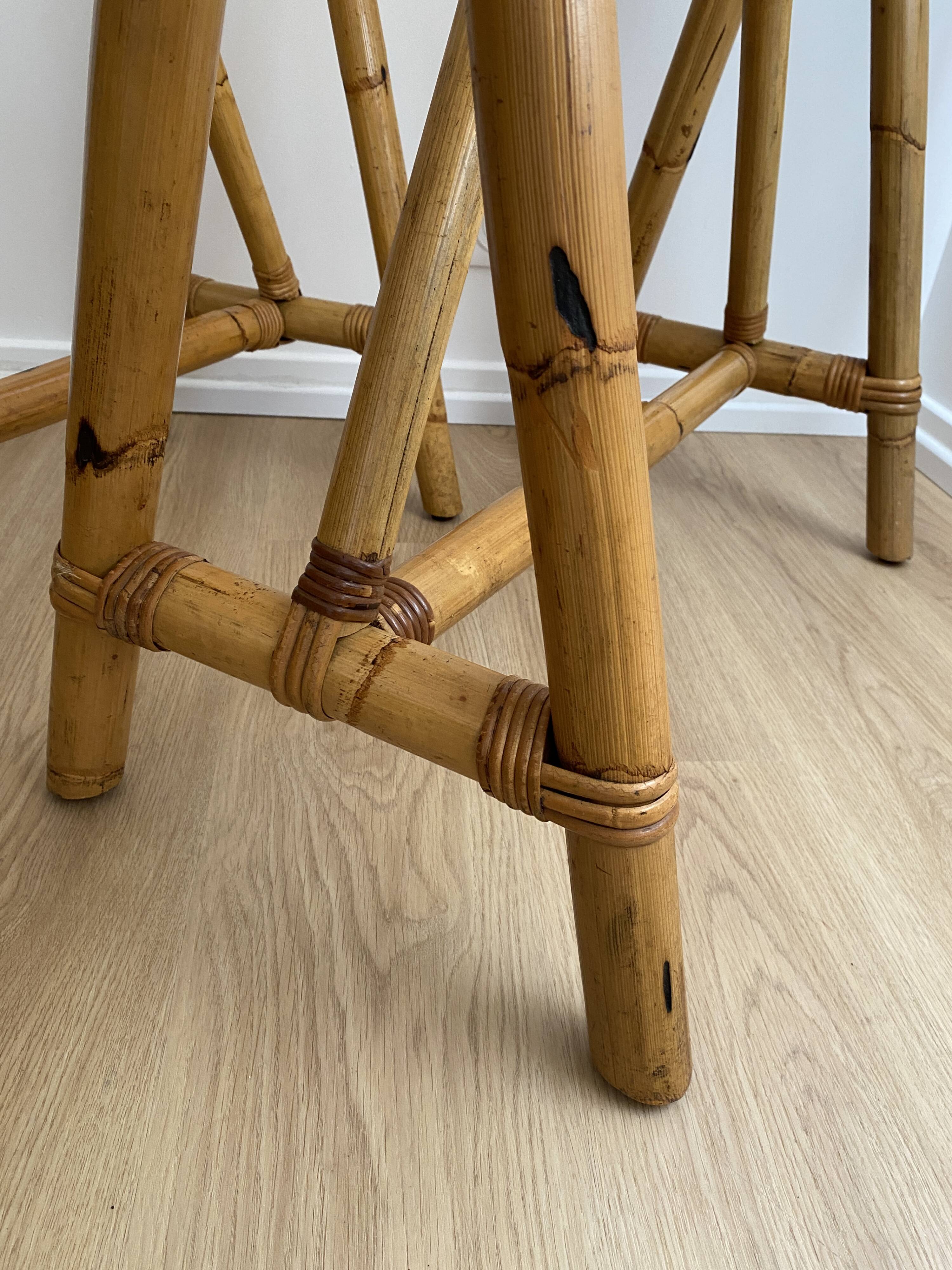 Vintage Bamboo trestles from the 60s/70s for desk, table, side table